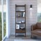 Tuhome Oslo Ladder Bookcase, Four Legs, One Drawer, Five Open Shelves, Dark Walnut ELC6710 - alternate 6